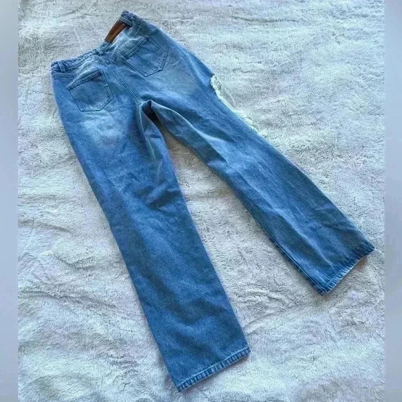 Nichole Lynel Distressed Jeans size S 060-D - Picture 2 of 4